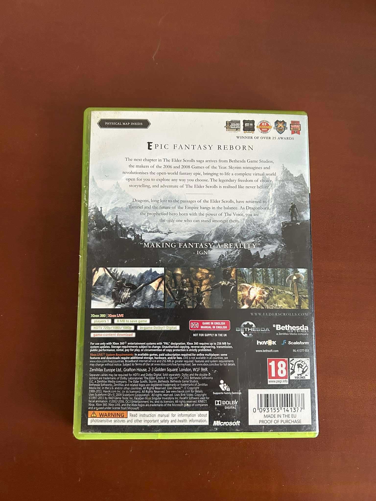 The Elder Scrolls V: Skyrim Xbox 360