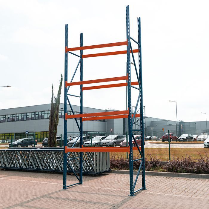 Regał magazynowy paletowy POLYPAL moduł bazowy H - 1280 cm 2000 kg