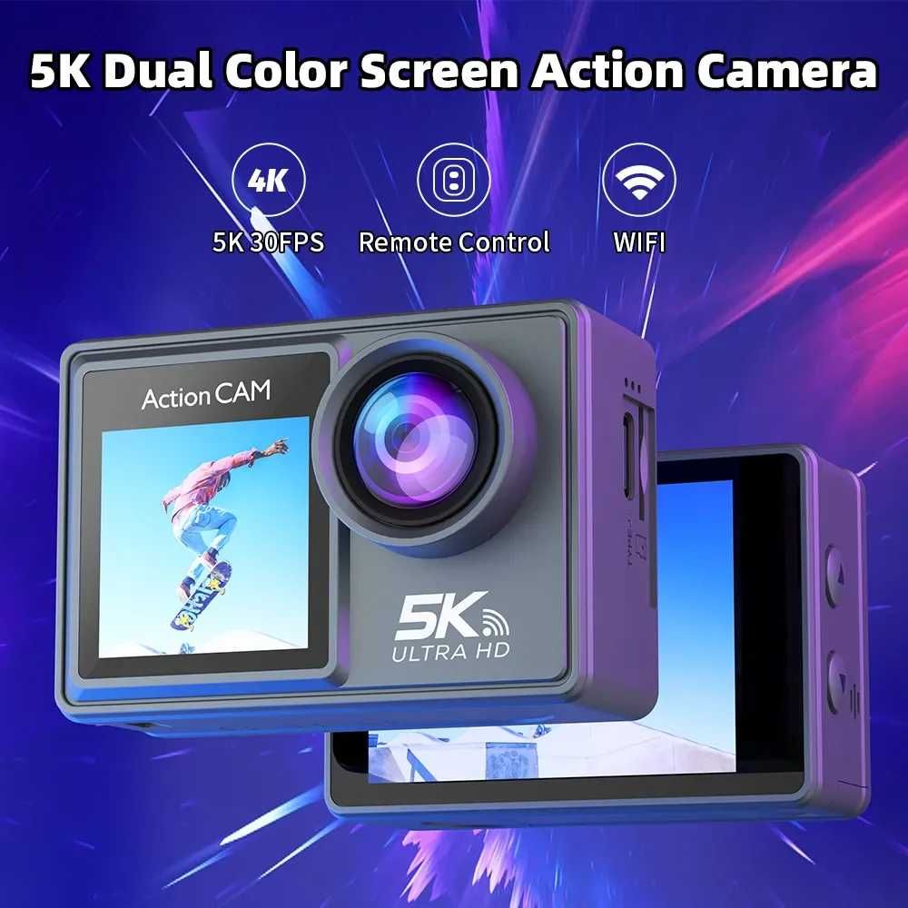 CERASTES 5K Action Camera 4K 60FPS Dual Screen Єкшин камера