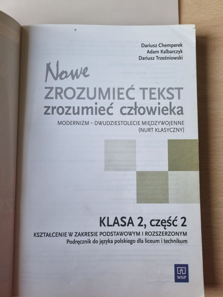 Podręczniki do J. polskiego Nowe Zrozumieć tekst zrozumieć człowieka