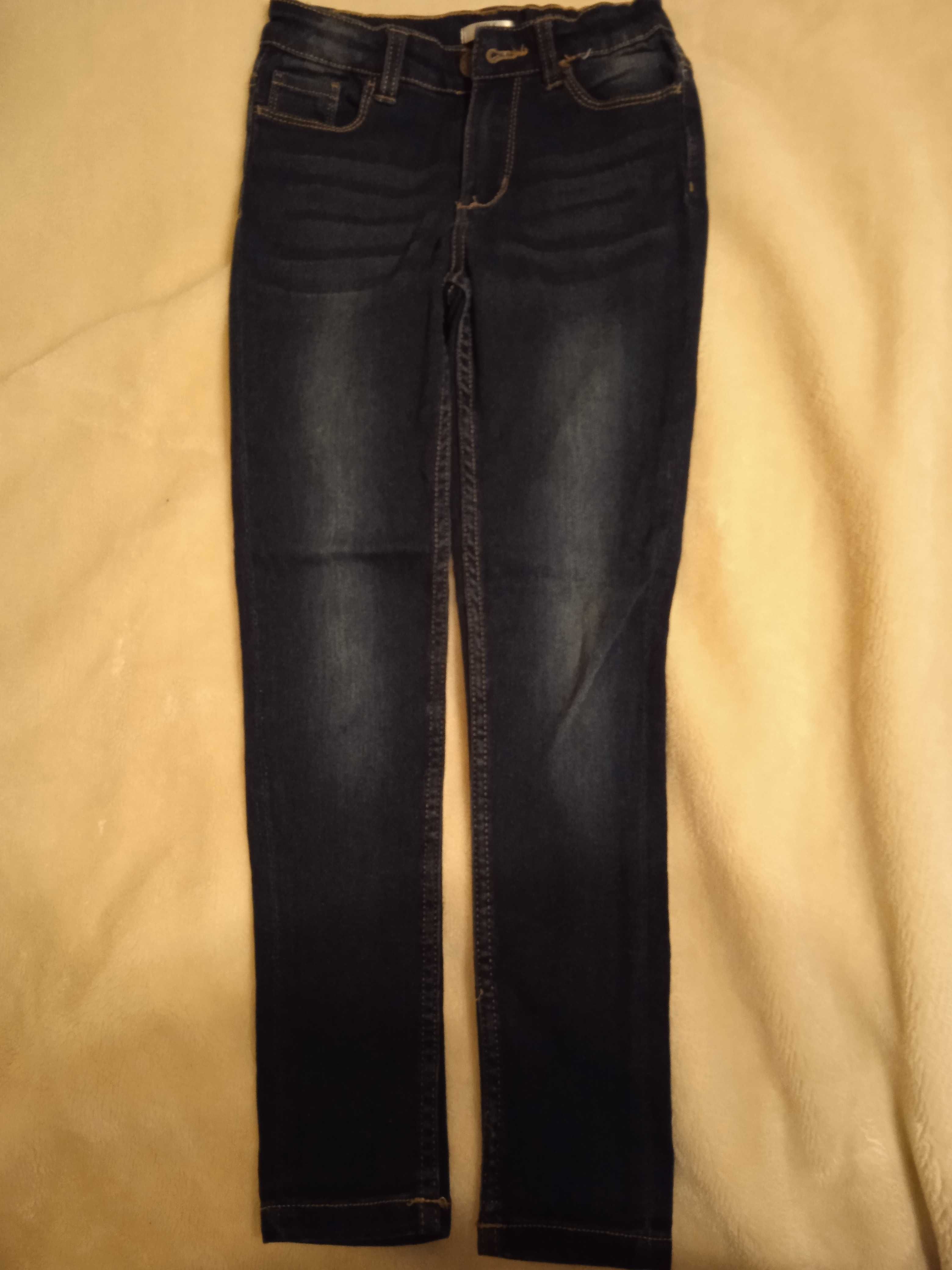 spodnie dżinsowe  dziewczynka r.134