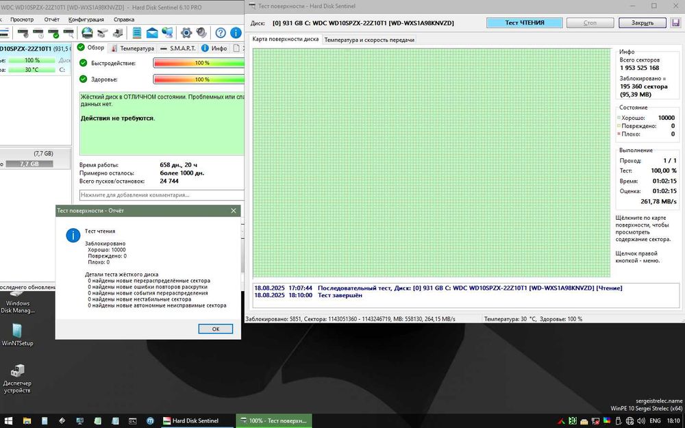 Жорсткий диск Western Digital BLUE WD10SPZX 1Tb