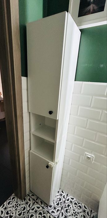 Półka lazienkowa pionowa biala