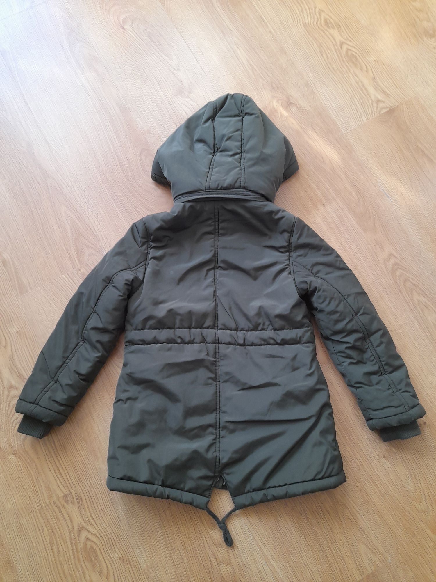 Zimowa kurtka parka khaki 116 płaszczyk