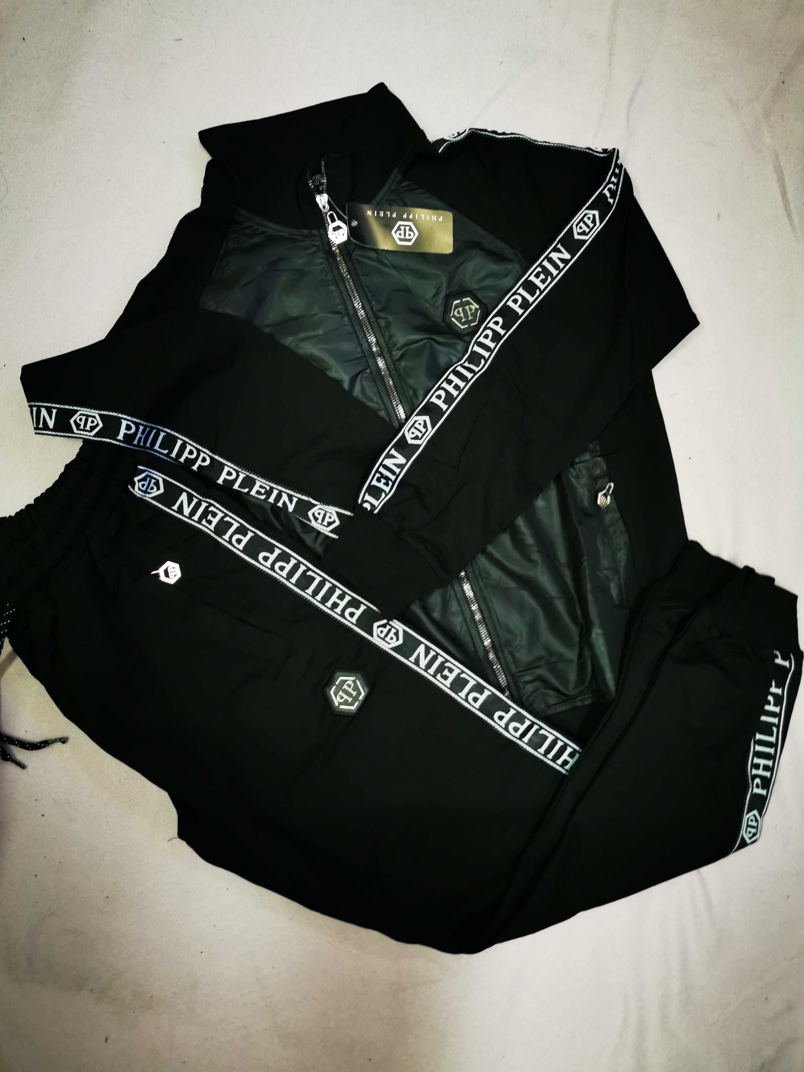 Dres męski Philipp Plein nowość logowany czarny hit