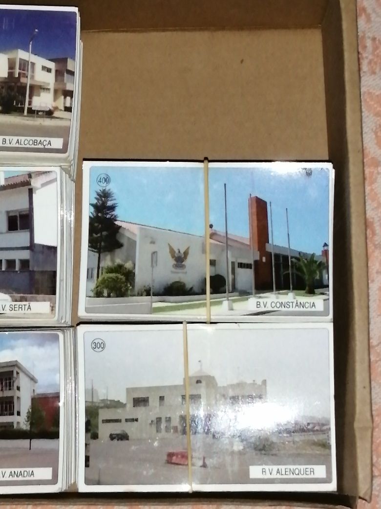 Conjunto de vários postais Quartéis Bombeiros De Portugal