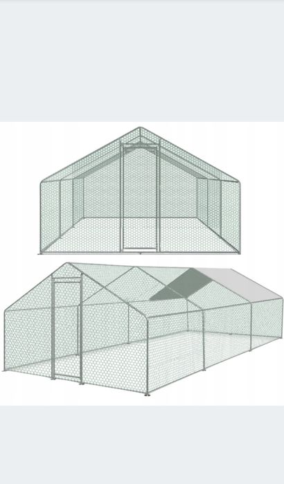 Wybieg / woliera dla kur i królików 3x6x2M