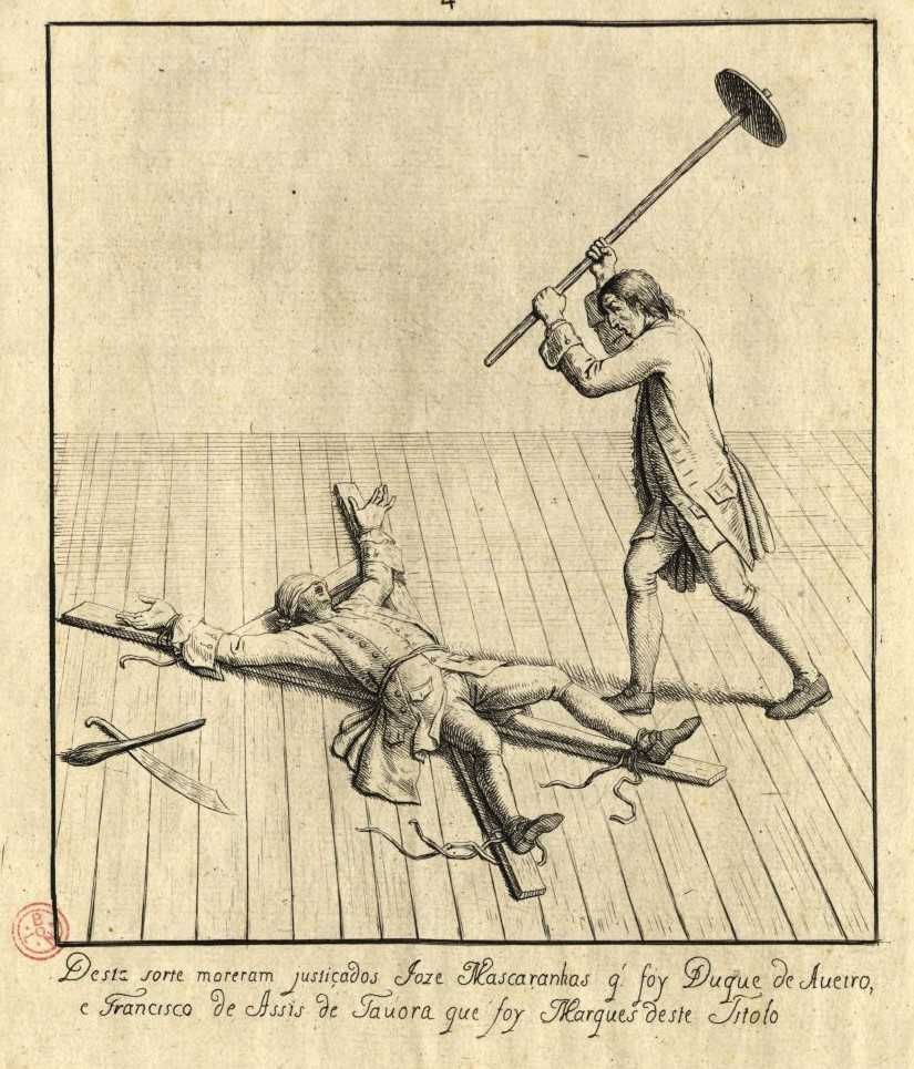 MARQUÊS DE TÁVORA - Raríssimo Autógrafo Original de 1754 do Mártir !!!