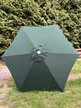 Parasol ogrodowy 250x250 fi38 Nowy Zielony  plus pokrowiec Camperlan