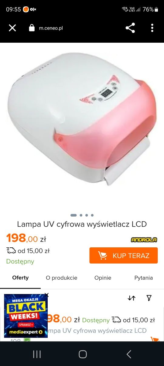 Lampa UV cyfrowa