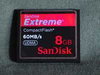Karta pamięci CompactFlash Card SanDisk Extreme CF 8 GB.