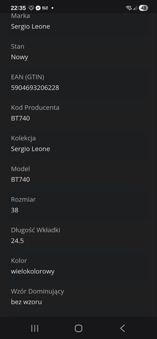 Botki białe  , skóra  roz.38