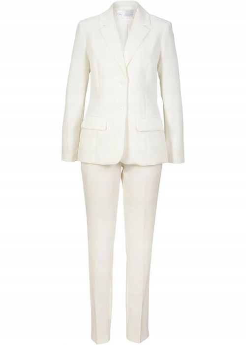 B.P.C garnitur kostium damski spodnium (2-elementy) ecru 46.