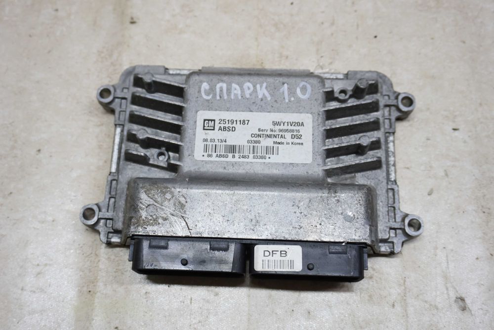 Блок управління двигуном ЕБУ (мозги) Chevrolet Spark\Шевроле Спарк1.0