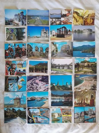 Colecção de 26 postais antigos de Portugal