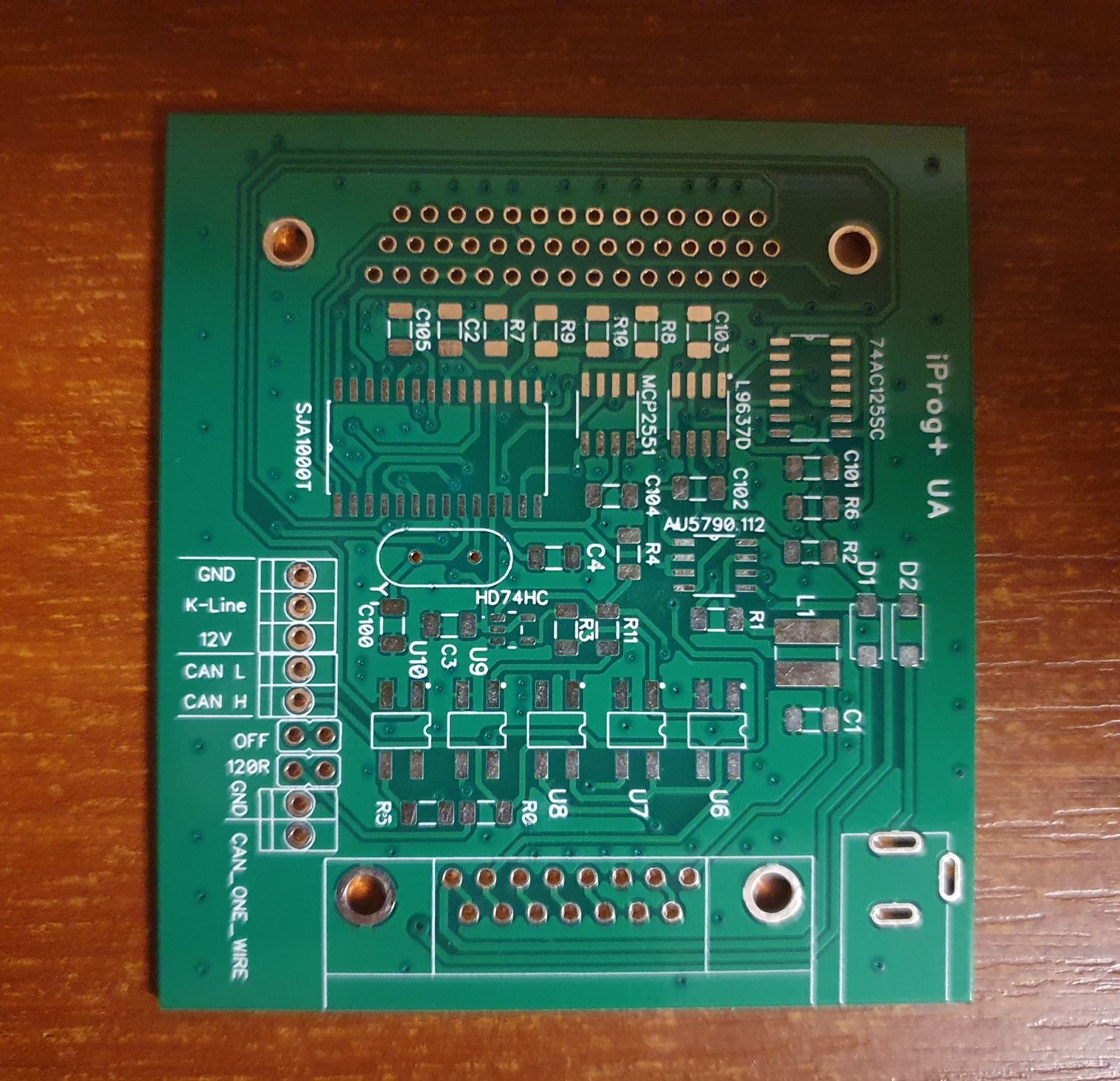 Печатная плата can, kline адаптера iProg+