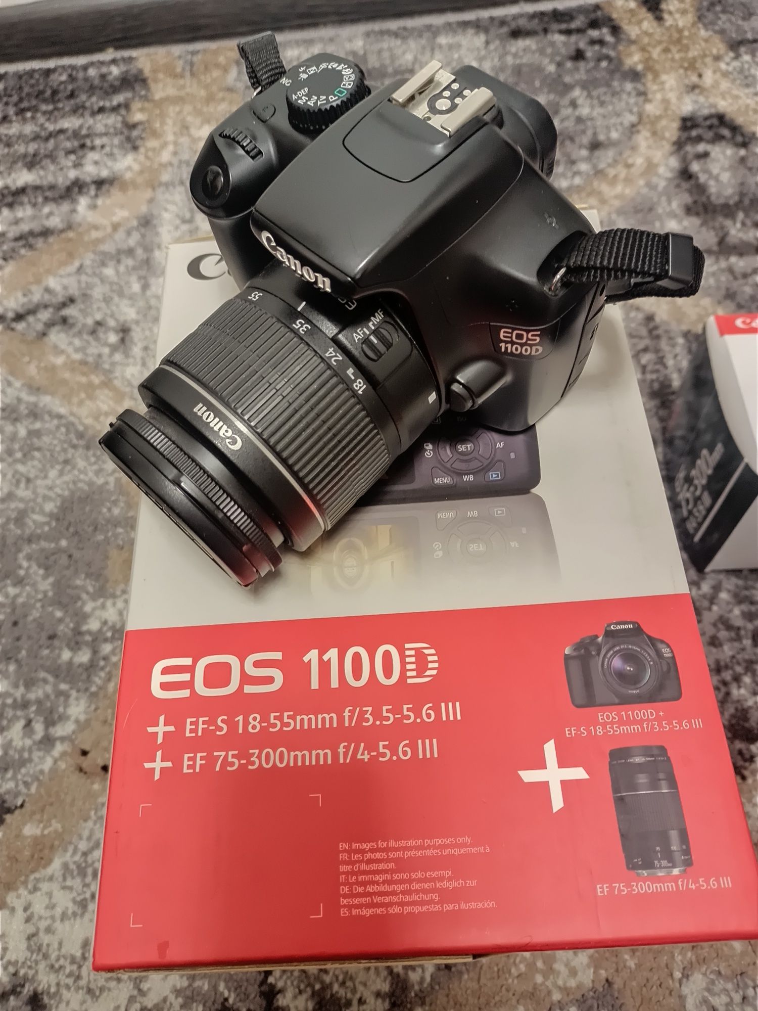 Фотоаппарат Canon EOS 1100D kit 18-55+75-300 DC black

Подробнее на са