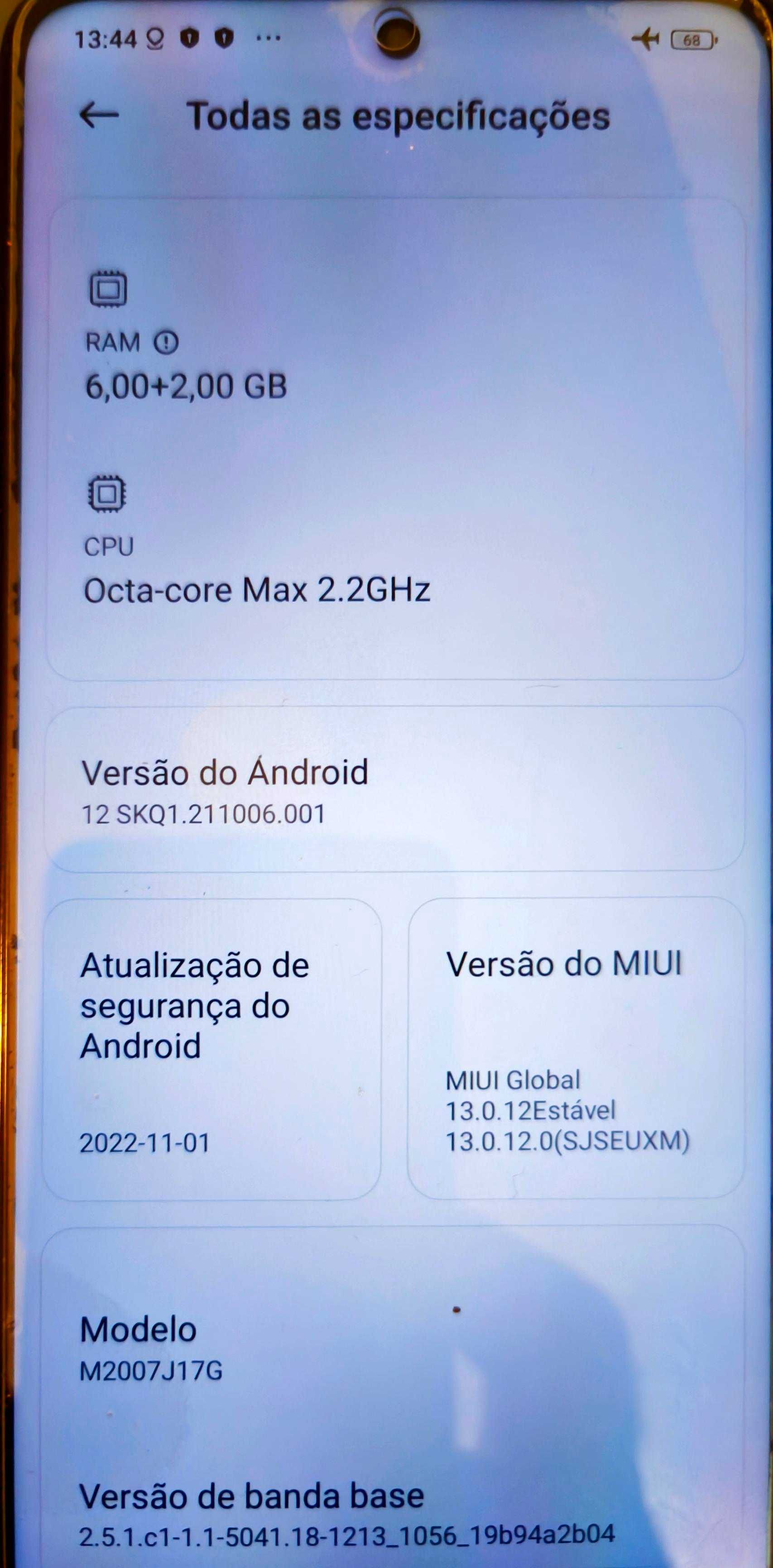 Telemóvel  Xiao  Mi 10T Lite