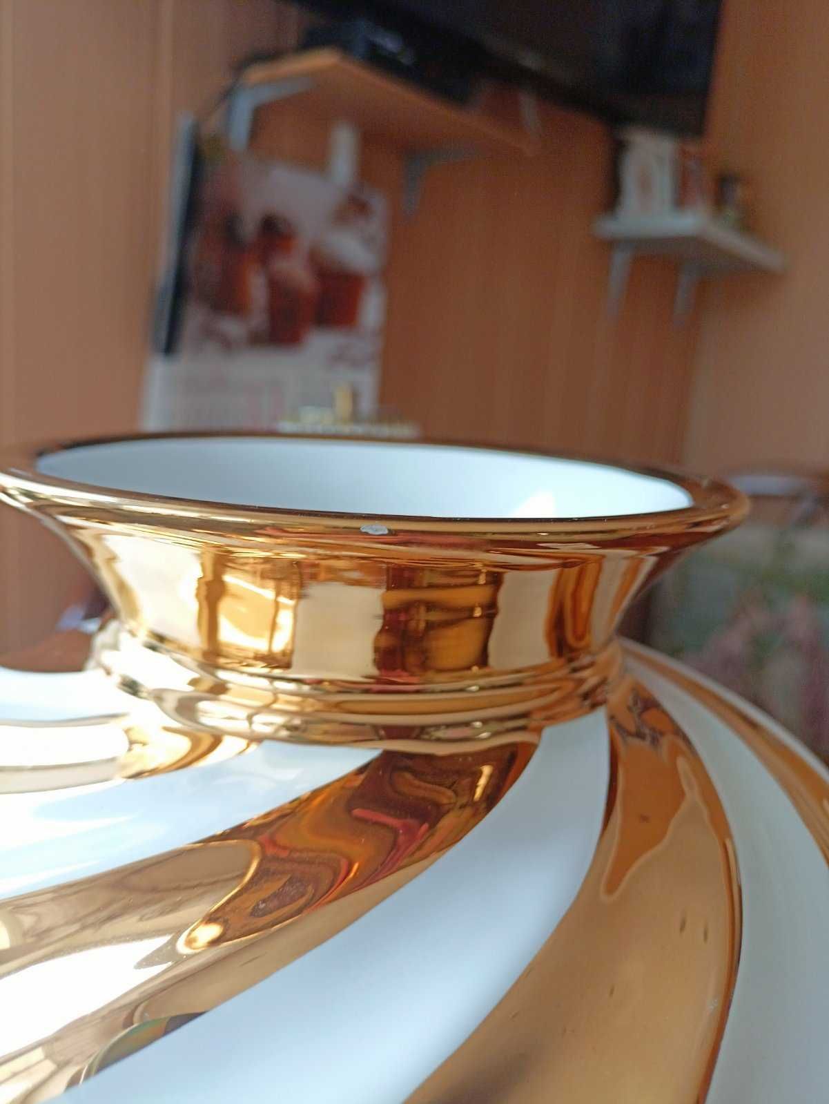 Фарфоровый комплект ваза и шкатулка Bruno Costenaro Italy