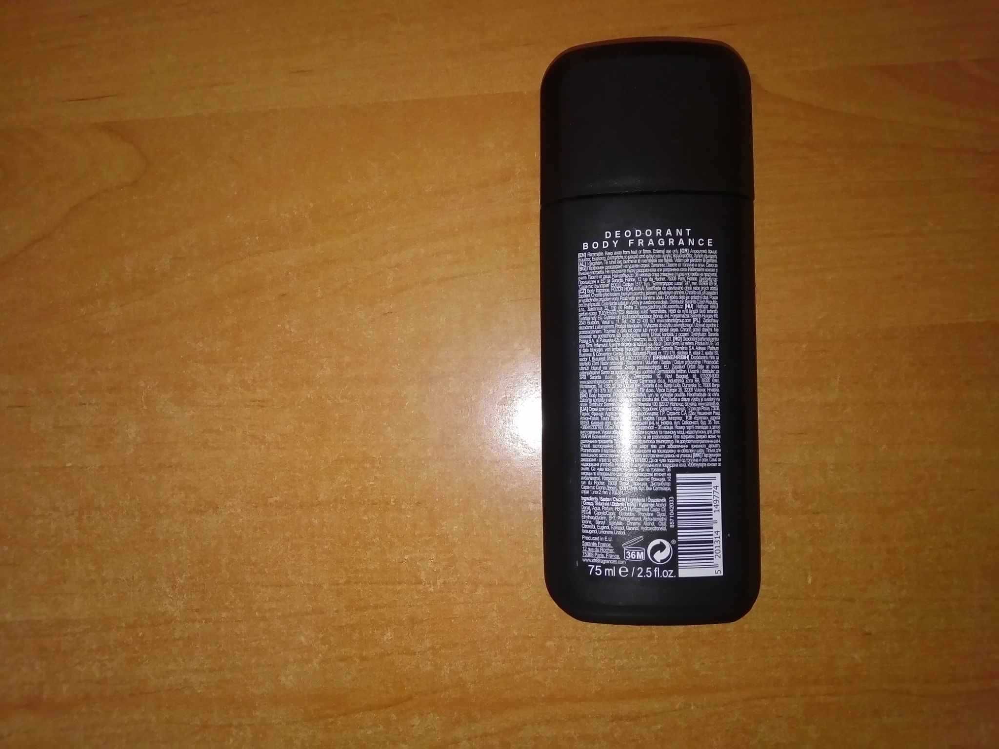 STR8 Original Deodorant Body Fragrance 75ml pusty flakon butelka
