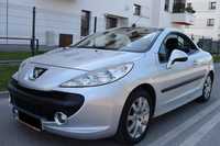 Peugeot 207 CC 1,6Benzyna 120koni Kabrio Skóra Felgi Opłącony ZAREJESTROWANY