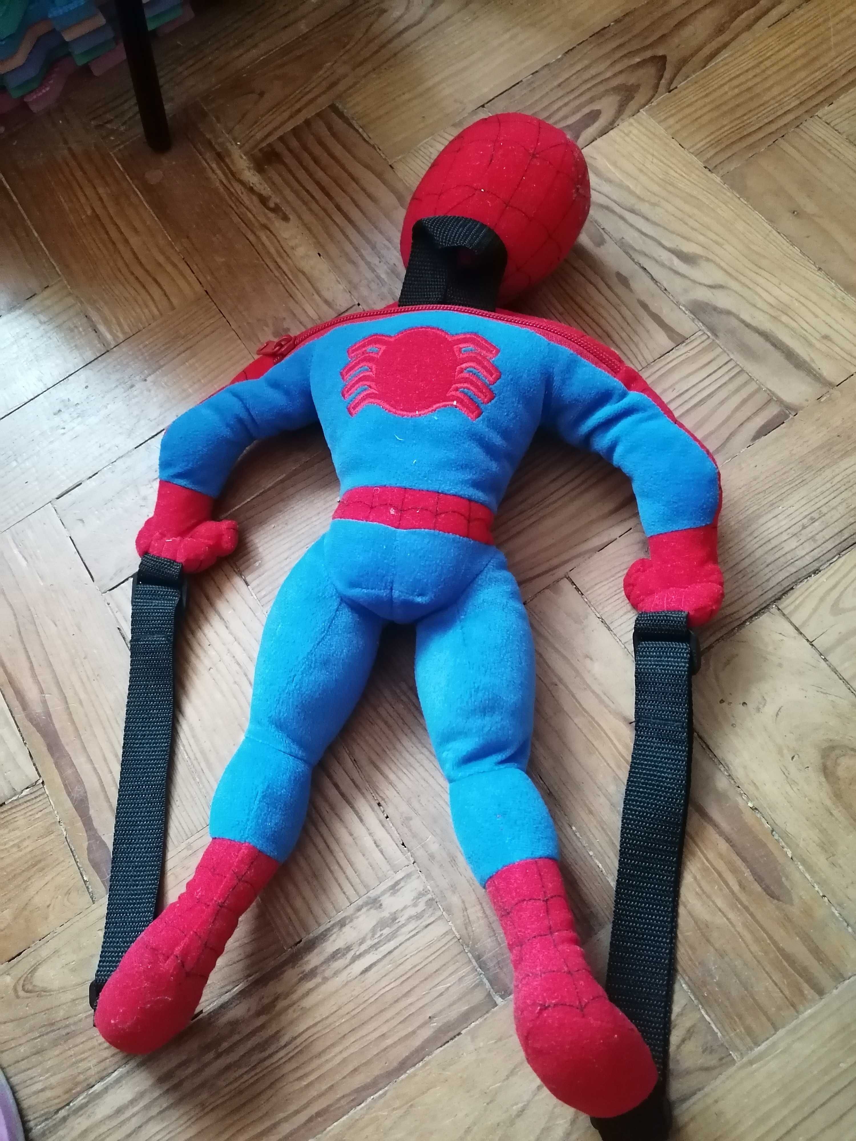 Homem-Aranha, mochila criança pequena+manta