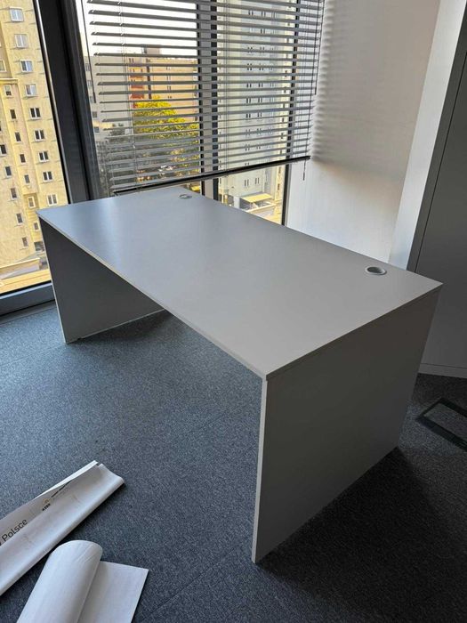 Biurko szare 160x80 biurka stół  stoły  do biur szkół domu