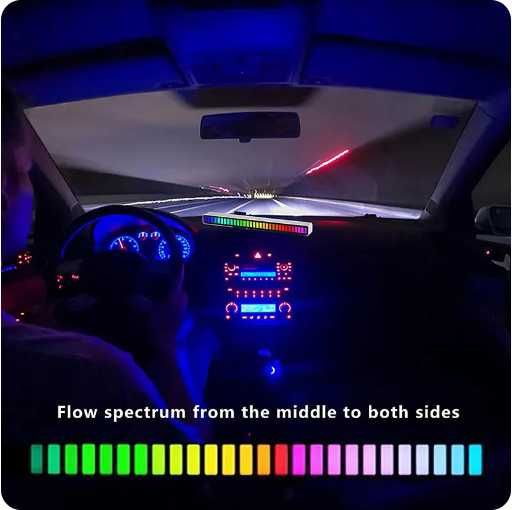 USB лампа RGB. ambient lamp. Умный RGB светильник эквалайзер