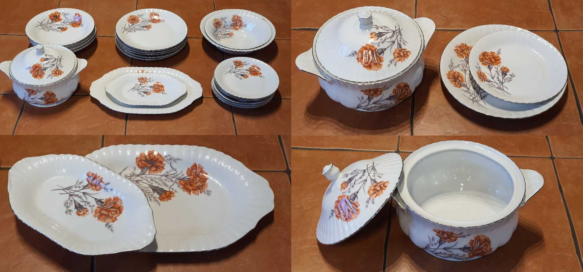 Porcelana Chodzież serwis zestaw 1975 rok komplet!