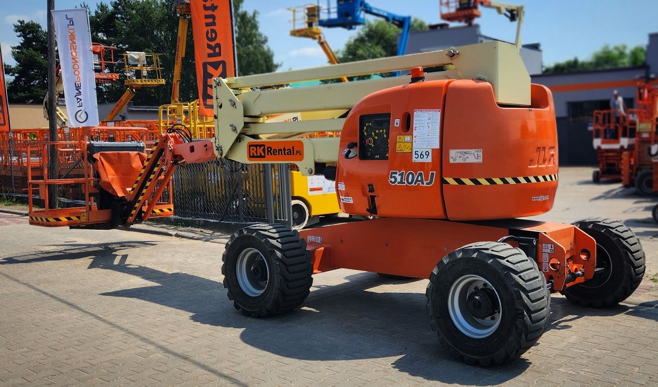Podnośnik   teleskopowy przegubowy koszowy wynajem zwyżka  4x4  Toruń