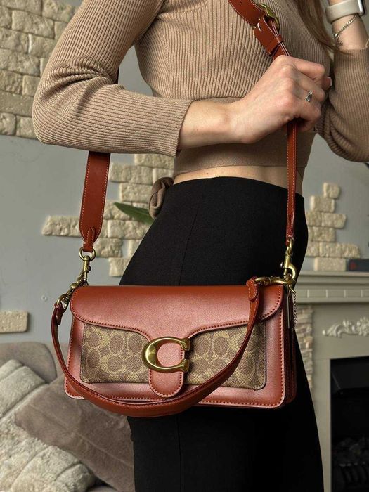 Coach Tabby Shoulder-шкіряна жіноча люкс сумка з коробкою та пильником