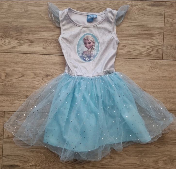 Zestaw sukienek elsa z tiulem - 2 x Sukienka i 1 x Spódniczka rozm. 98