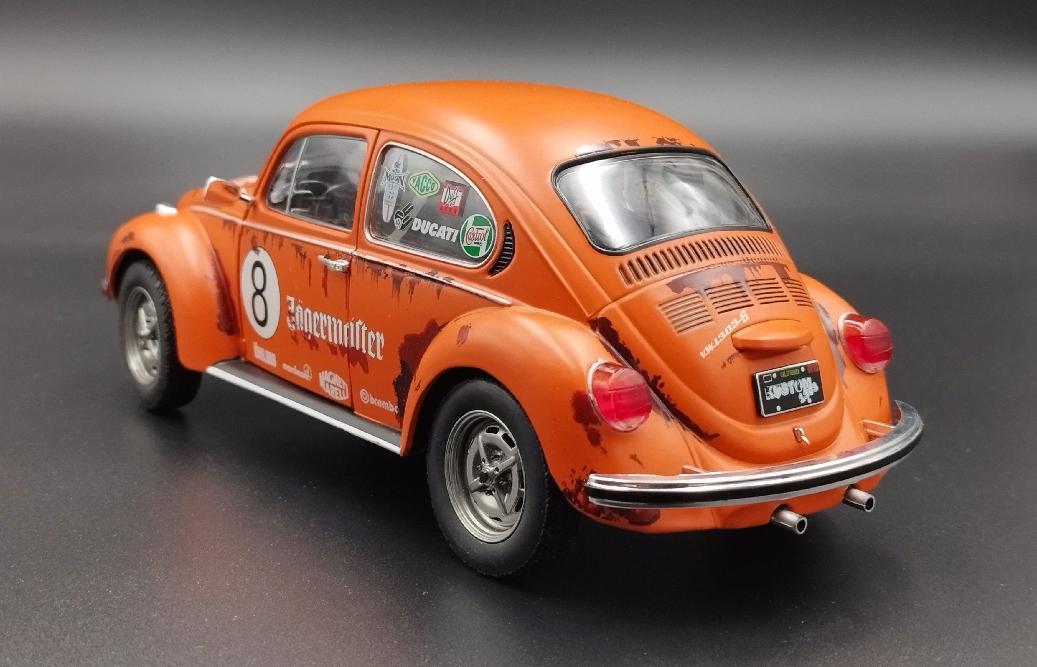 1:18 Solido 1974 Volkswagen Beetle 1303 Garbus Jagermeister #8 model