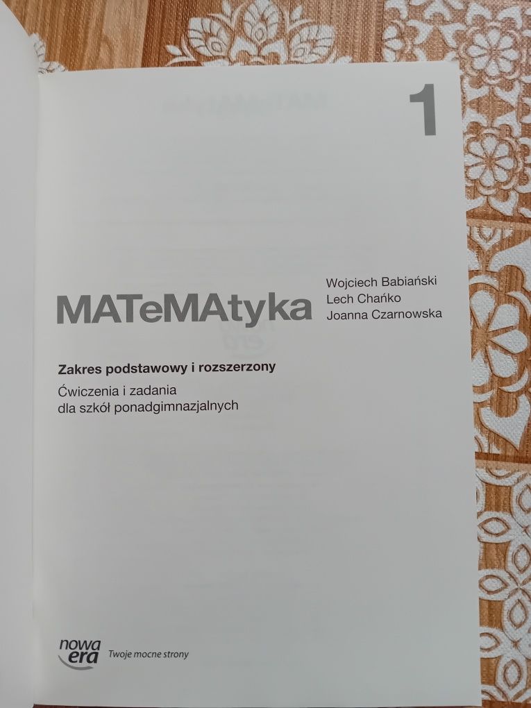 Matematyka cz.1 ćwiczenia Nowa Era