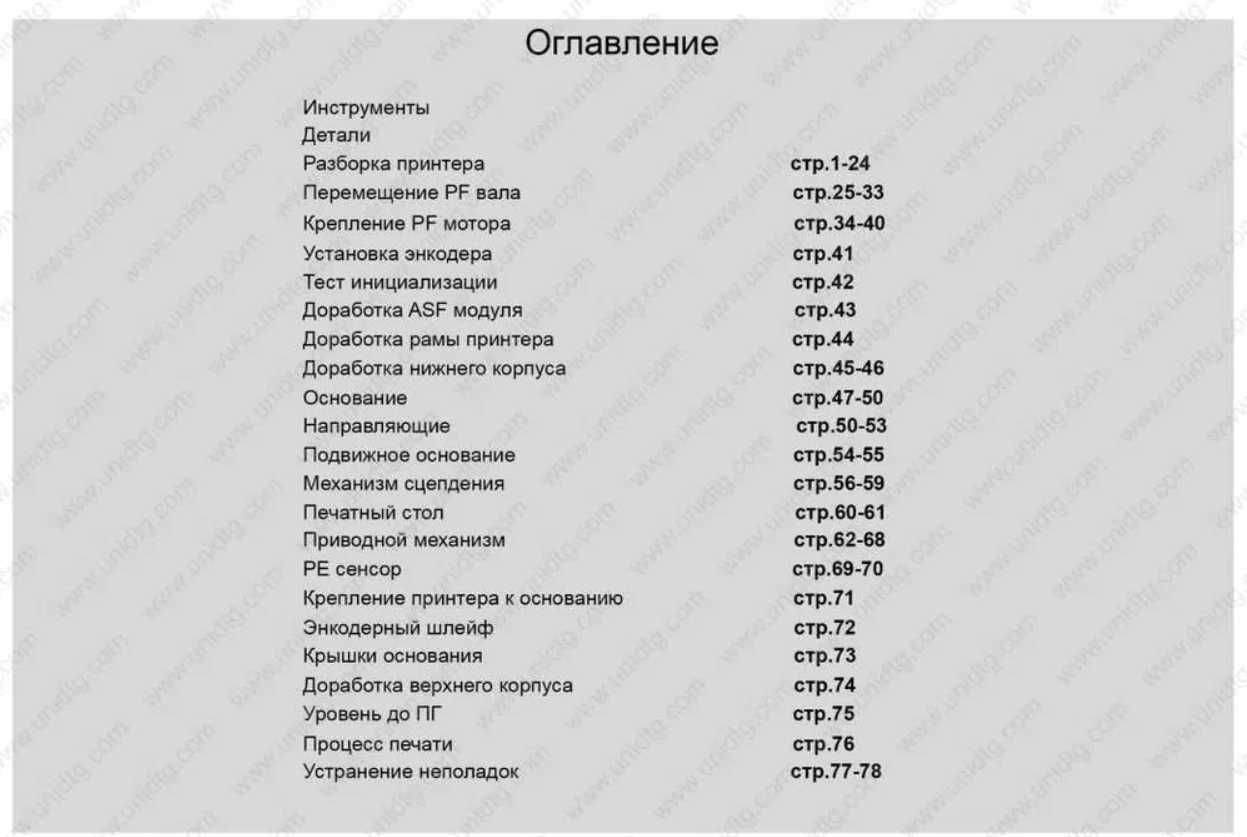 Мануал - принтер текстильный DTG из Epson L800 T50 R290