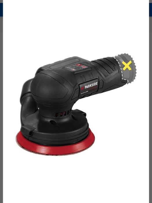 Lixadeira orbital recarregável 12V parkside performance 
Lixadeira orb