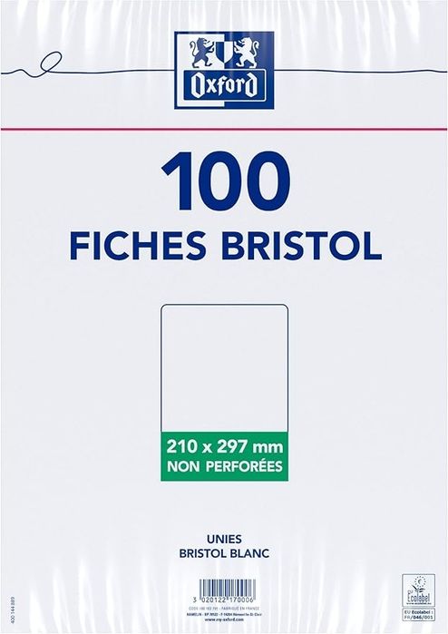 outlet papier oxford bristol a4 100 arkuszy a4 biały opis