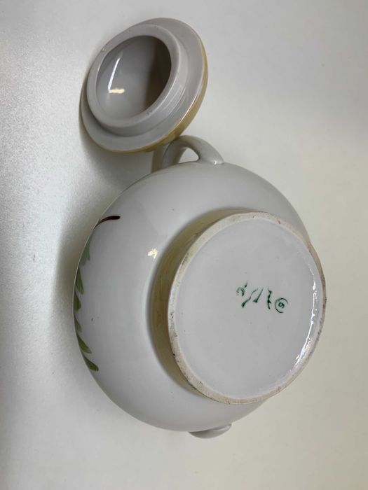 Сахарница Барановский Полонский Довбыш кобальт фарфоровый завод