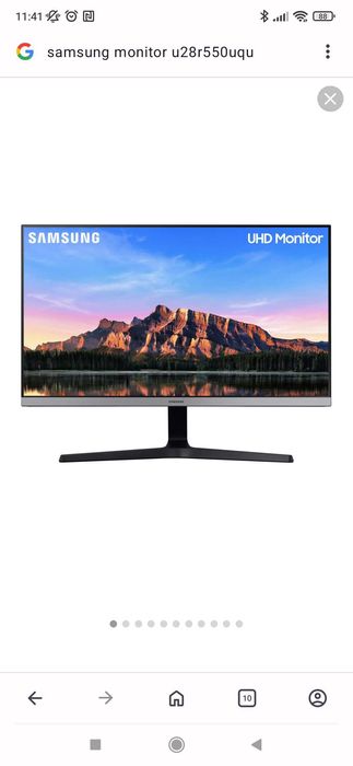 Monitor SAMSUNG U28R550UQU 28" 3840x2160px IPS 4 ms