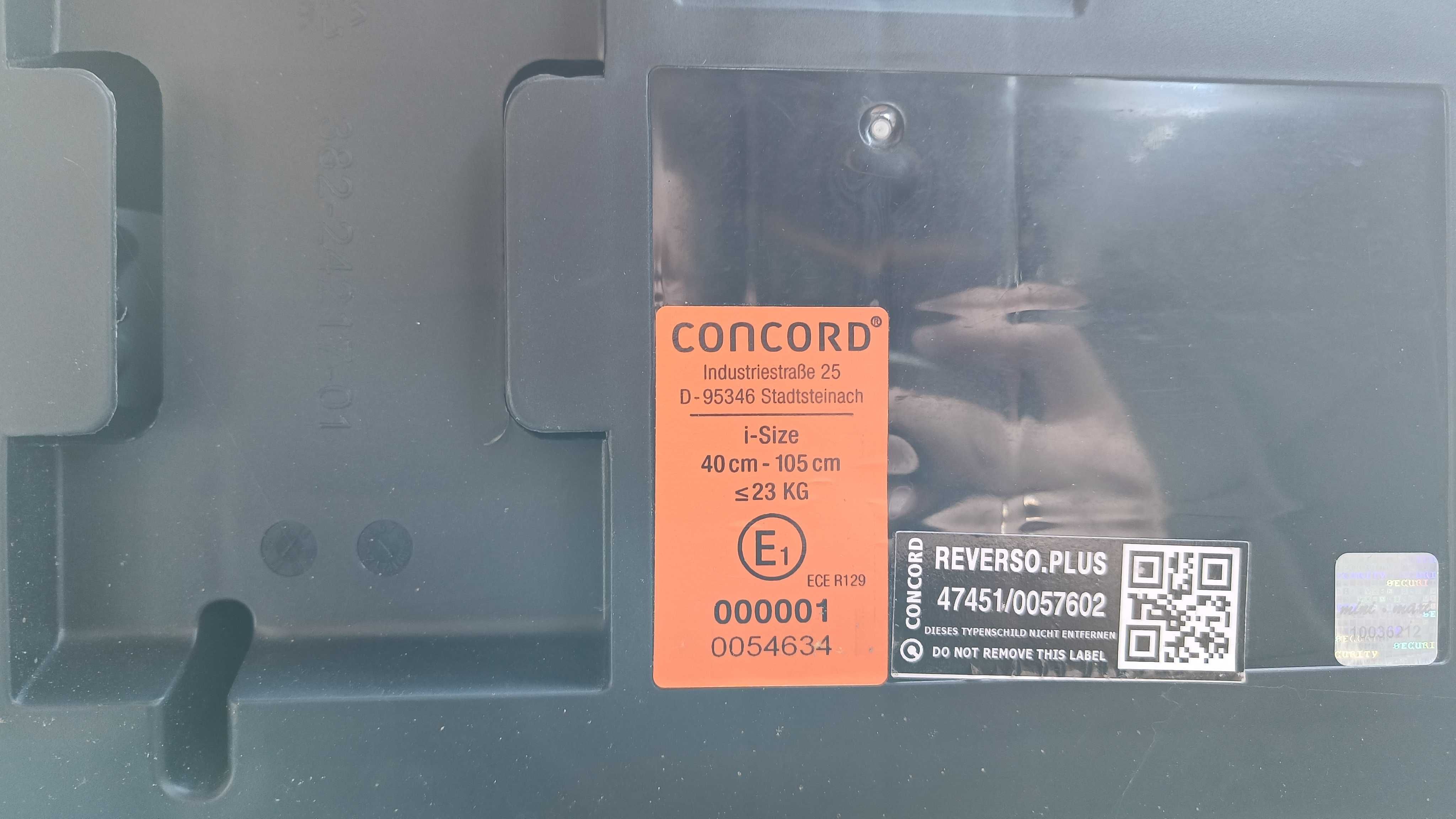 Fotelik Concord Reverso Plus 0-23 kg do 105cm 2020