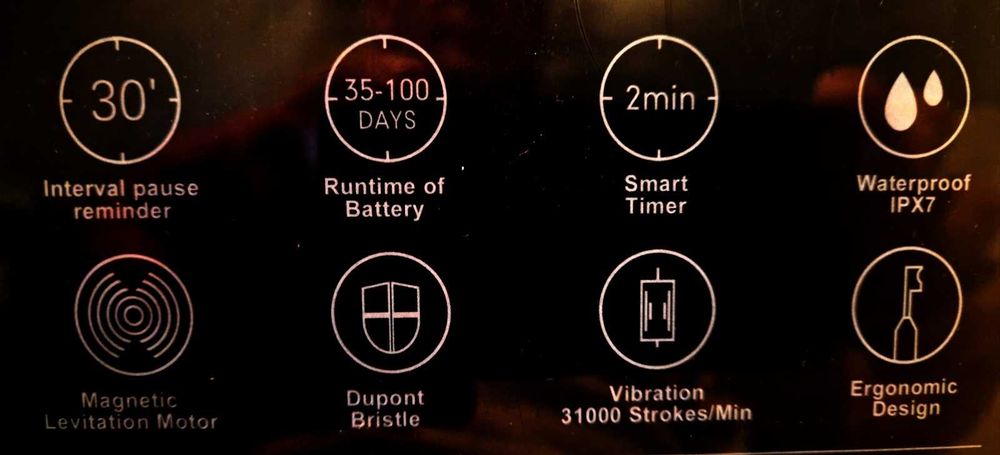 Elektryczna soniczna szczoteczka do zębów, nowa