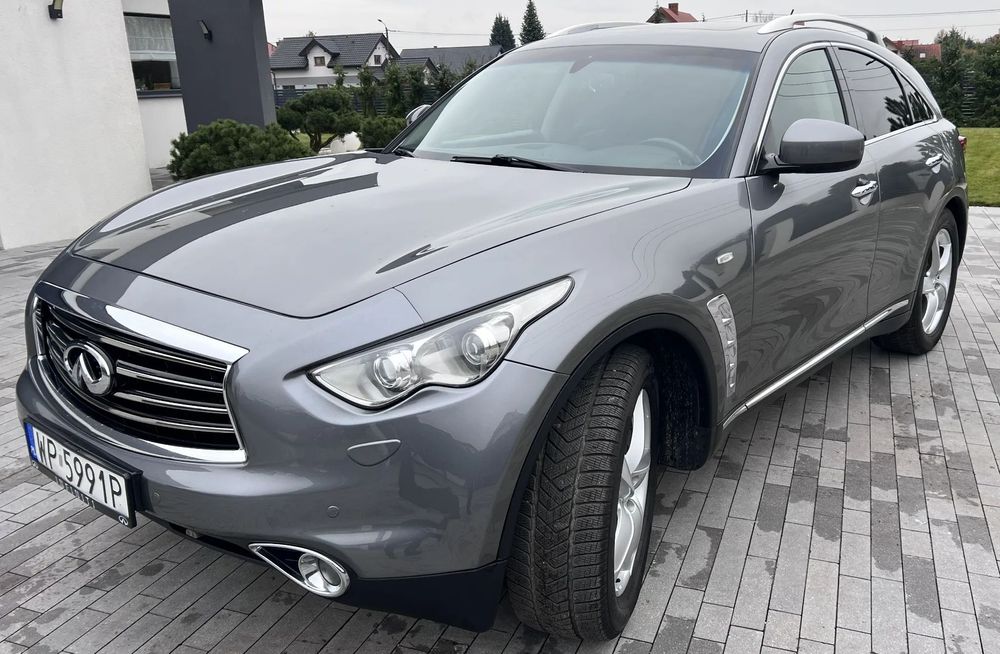 Infiniti QX70 Salon Polska/ Benzyna z Gazem/ 2 komplety felg Zima-Lato/ F VAT 23%