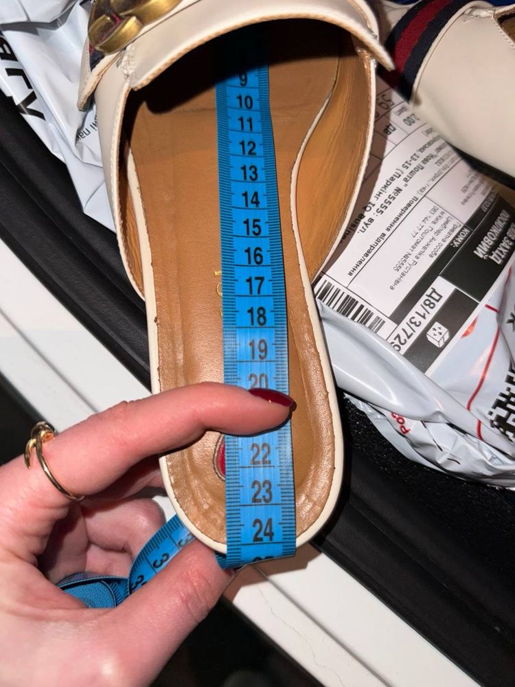 Мюлі Gucci білі оригінал 37 р