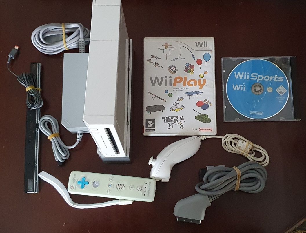 Consola Wii com acessórios