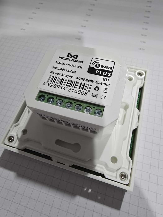 termostat do sterownaia ogrzewaniem Zwave, Fibaro MH7-EH