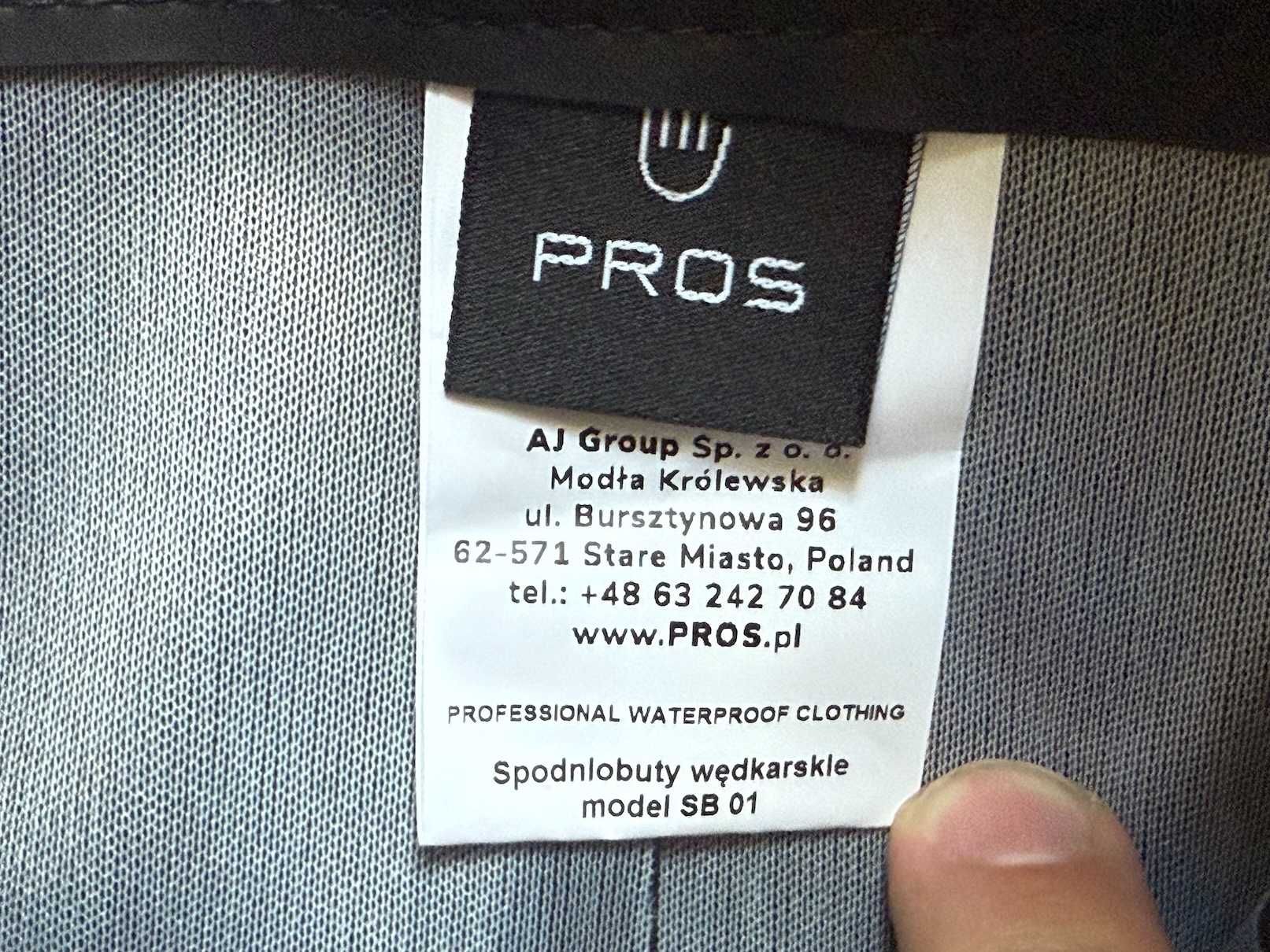 Spodniobuty Wodery Wędkarskie Spodnie Wodoodporne Szelki PROS