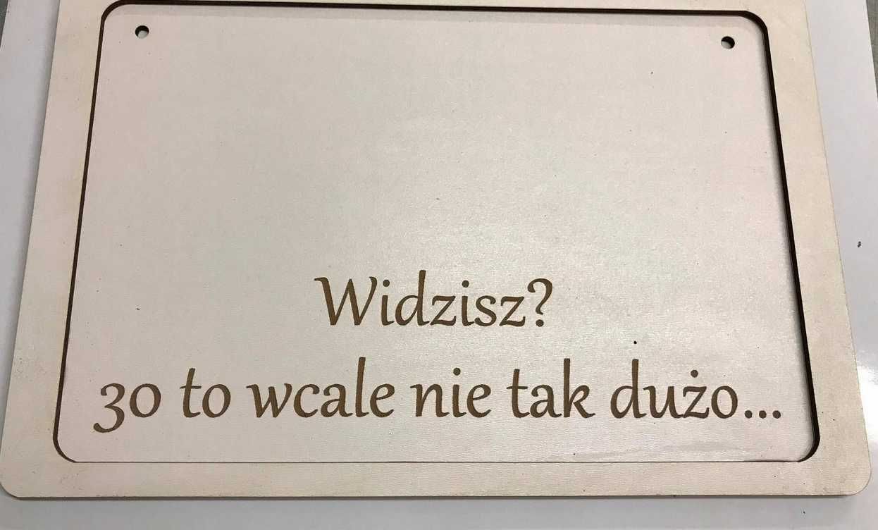 Ramka urodziny Widzisz to wcale nie tak Prezent imię sklejka drewno