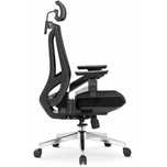 Fotel Biurowy Ergonomiczny Obrotowy WILLY Czarny Nowoczesny