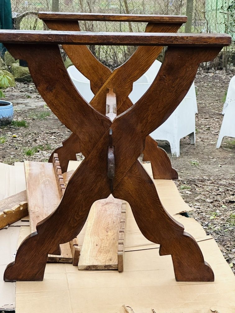 Stół Krzesła Dębowe