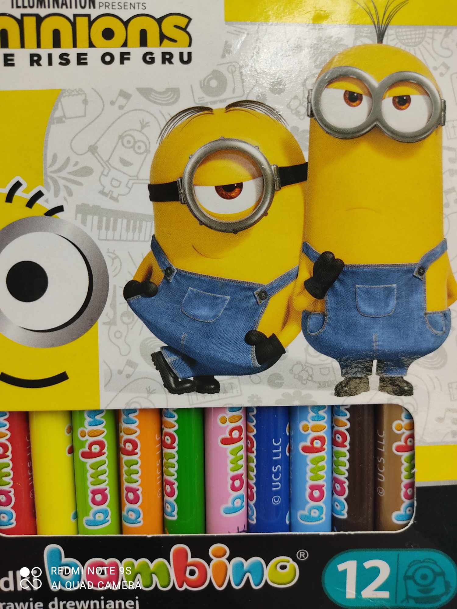 Kredki Bambino Minionki 12 szt